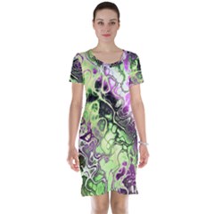 Awesome Fractal 35d Short Sleeve Nightdress