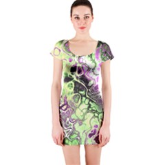 Awesome Fractal 35d Short Sleeve Bodycon Dress