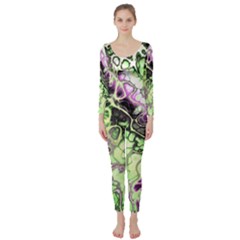 Awesome Fractal 35d Long Sleeve Catsuit