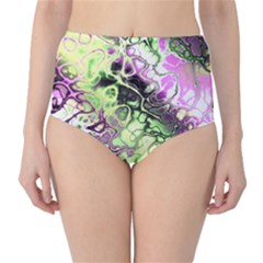 Awesome Fractal 35d High-Waist Bikini Bottoms