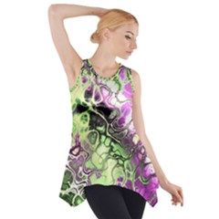 Awesome Fractal 35d Side Drop Tank Tunic