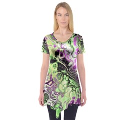Awesome Fractal 35d Short Sleeve Tunic 