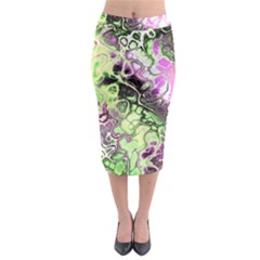 Awesome Fractal 35d Midi Pencil Skirt