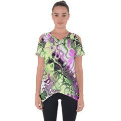 Awesome Fractal 35d Cut Out Side Drop Tee