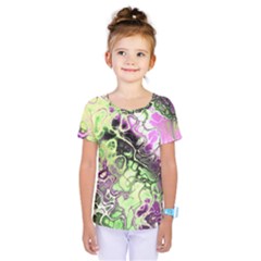 Awesome Fractal 35d Kids  One Piece Tee