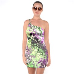 Awesome Fractal 35d One Soulder Bodycon Dress