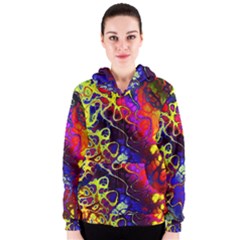 Awesome Fractal 35c Women s Zipper Hoodie