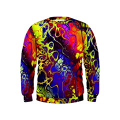 Awesome Fractal 35c Kids  Sweatshirt