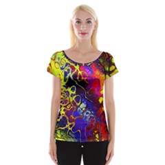 Awesome Fractal 35c Cap Sleeve Tops