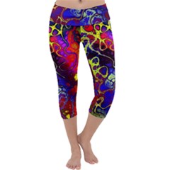 Awesome Fractal 35c Capri Yoga Leggings