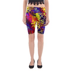 Awesome Fractal 35c Yoga Cropped Leggings