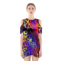 Awesome Fractal 35c Shoulder Cutout One Piece