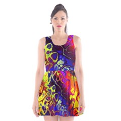 Awesome Fractal 35c Scoop Neck Skater Dress