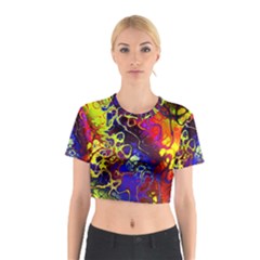 Awesome Fractal 35c Cotton Crop Top