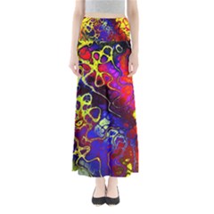 Awesome Fractal 35c Full Length Maxi Skirt