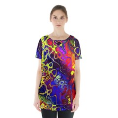 Awesome Fractal 35c Skirt Hem Sports Top