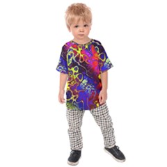 Awesome Fractal 35c Kids Raglan Tee