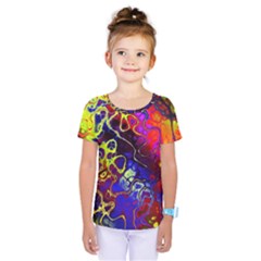 Awesome Fractal 35c Kids  One Piece Tee