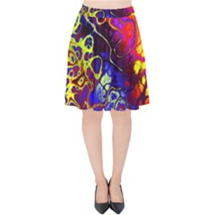 Awesome Fractal 35c Velvet High Waist Skirt