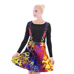 Awesome Fractal 35c Suspender Skater Skirt