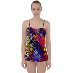 Awesome Fractal 35c Babydoll Tankini Set