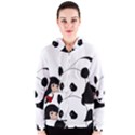 Girl and Panda Women s Zipper Hoodie View1