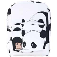 Girl And Panda Full Print Backpack by Valentinaart