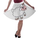 Unicorn sheep A-line Skater Skirt View1