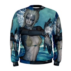 The Wonderful Water Fairy With Water Wings Men s Sweatshirt by FantasyWorld7