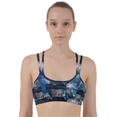 The Wonderful Water Fairy With Water Wings Line Them Up Sports Bra by FantasyWorld7