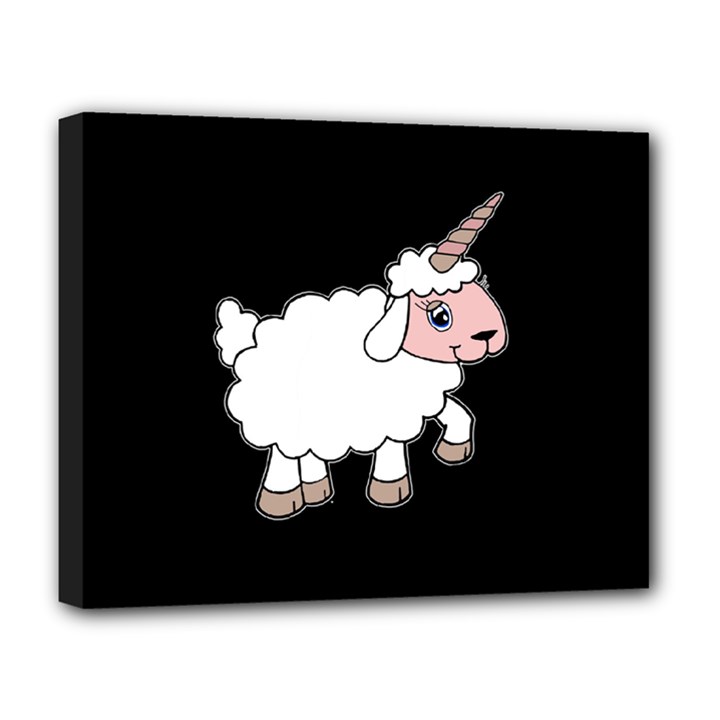 Unicorn sheep Deluxe Canvas 20  x 16  