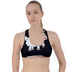 Unicorn Sheep Criss Cross Racerback Sports Bra by Valentinaart