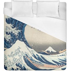 The Classic Japanese Great Wave Off Kanagawa By Hokusai Duvet Cover (king Size)