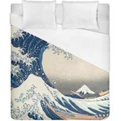 The Classic Japanese Great Wave Off Kanagawa By Hokusai Duvet Cover (california King Size) by PodArtist