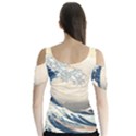 The Classic Japanese Great Wave off Kanagawa by Hokusai Butterfly Sleeve Cutout Tee  View2