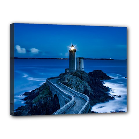 Plouzane France Lighthouse Landmark Canvas 16  X 12  by Nexatart