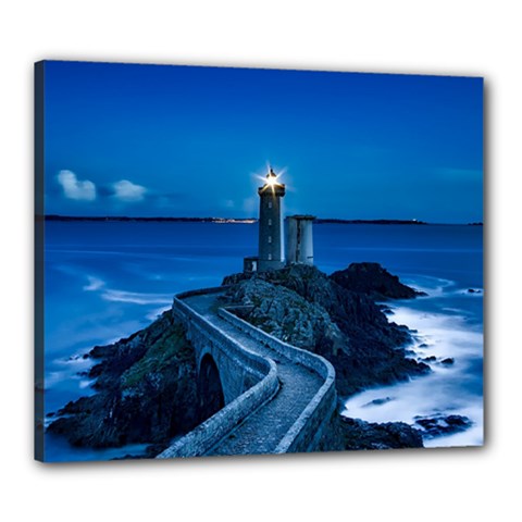 Plouzane France Lighthouse Landmark Canvas 24  X 20  by Nexatart