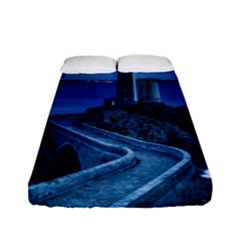 Plouzane France Lighthouse Landmark Fitted Sheet (full/ Double Size) by Nexatart