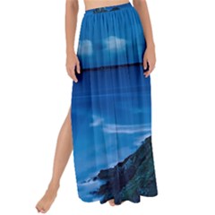 Plouzane France Lighthouse Landmark Maxi Chiffon Tie-up Sarong by Nexatart