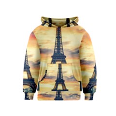 Eiffel Tower Paris France Landmark Kids  Pullover Hoodie by Nexatart