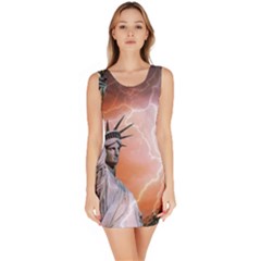 Statue Of Liberty New York Bodycon Dress