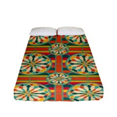 Eye Catching Pattern Fitted Sheet (full/ Double Size) by linceazul