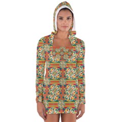 Eye Catching Pattern Long Sleeve Hooded T-shirt by linceazul