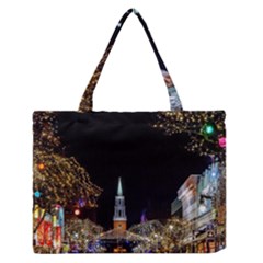 Church Decoration Night Zipper Medium Tote Bag