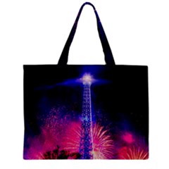 Paris France Eiffel Tower Landmark Zipper Mini Tote Bag by Nexatart