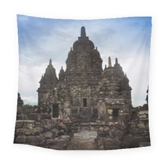 Prambanan Temple Indonesia Jogjakarta Square Tapestry (large) by Nexatart