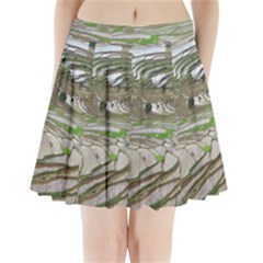 Rice Fields Terraced Terrace Pleated Mini Skirt by Nexatart