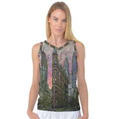 Flat Iron Building Toronto Ontario Women s Basketball Tank Top by Nexatart