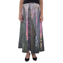 Flat Iron Building Toronto Ontario Flared Maxi Skirt by Nexatart