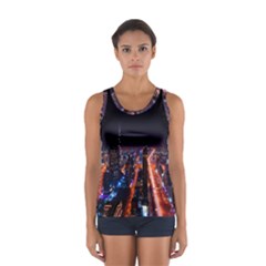 Dubai Cityscape Emirates Travel Sport Tank Top  by Nexatart